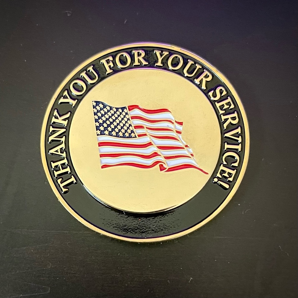 Thank You For Your Service Challenge Coin